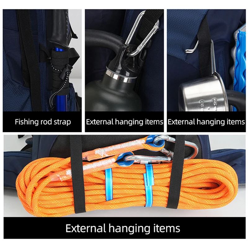 Hiking Backpack With Rain Cover - Image 4